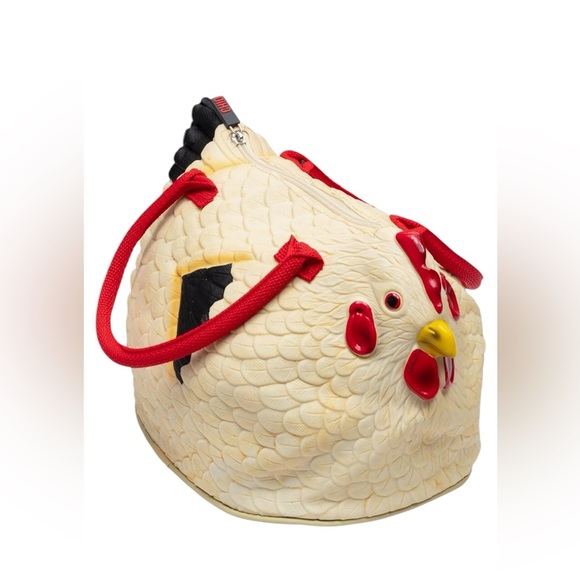 Chicken purse Handbags - Large The Original Rubber Hen Chicken Purse with Top Handle Novelty Tote
